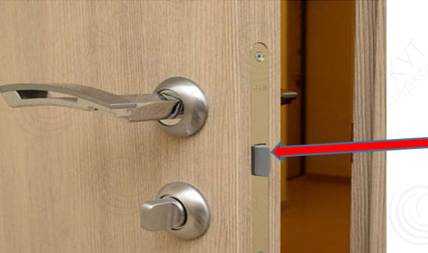  Скос должен быть обращен в сторону закрывания двери.