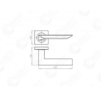 Inerta FZ14-245 GR Ручки межкомнатные схема