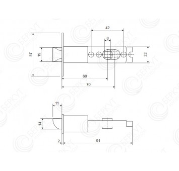 Защёлка Vanger 6072 – 05-NIS